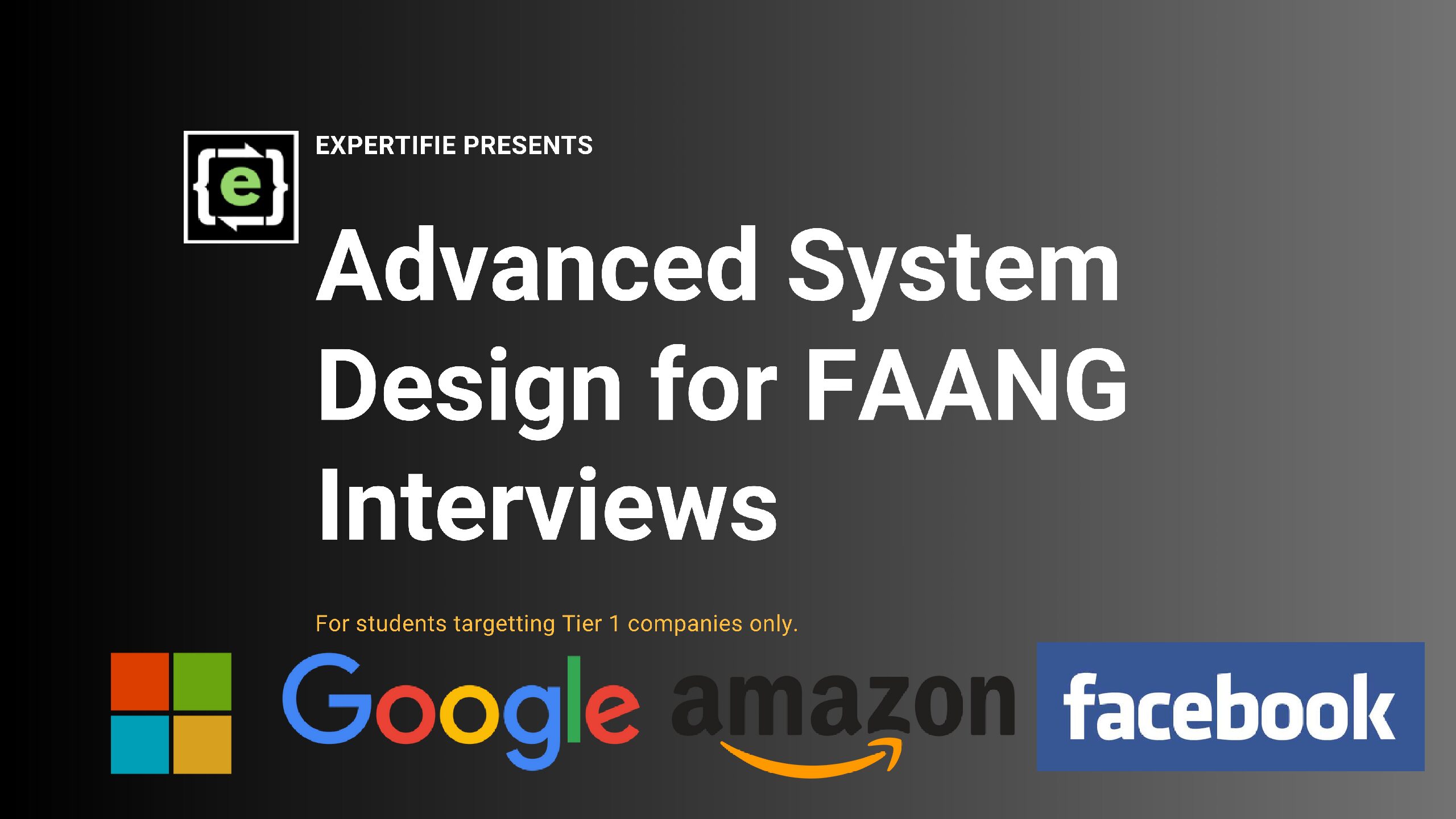 Advanced Software System Design With Projects for FAANG Interviews